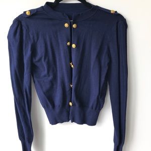 Preowned military style jacket cardigan